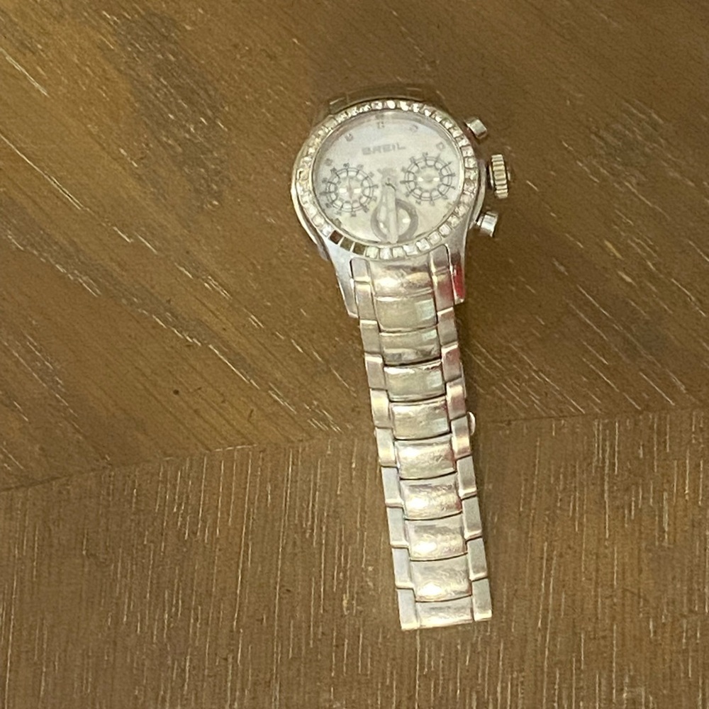 Silver Breil Chronograph Watch
